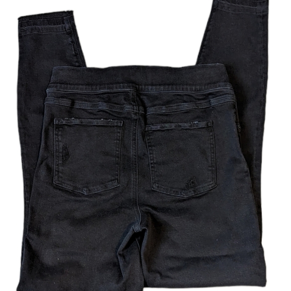 Spanx Vintage Distressed Ankle Black Skinny Jeans.,Size Small - Picture 4 of 7